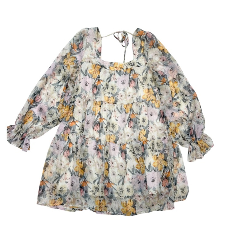 Aakaa Boho Floral Print Women's Mini Dress - Picture 3 of 13